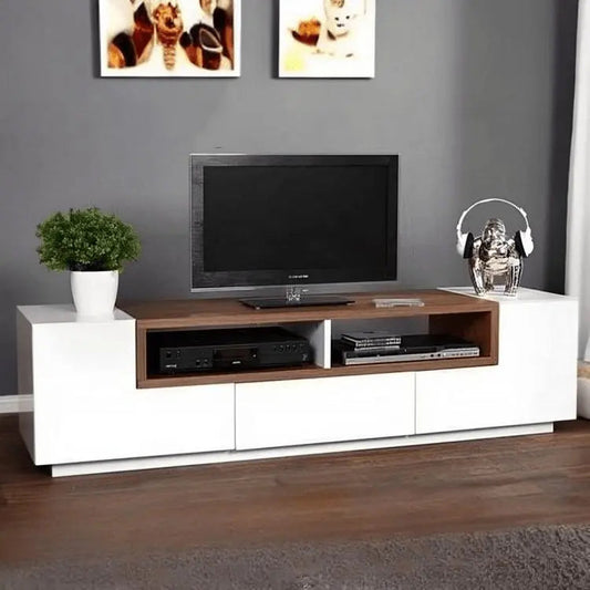 ترابيزة تليفزيون ام دي اف اسباني 180*35*40 سم - FUR74 - Homix