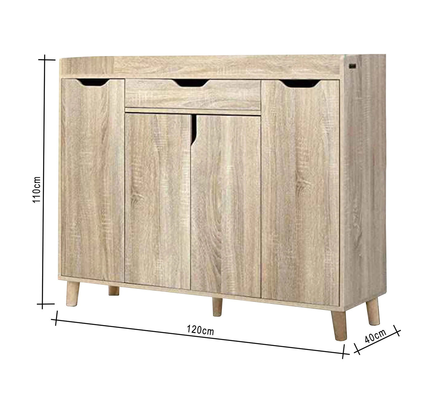 حامل أحذية بأربعة رفوف أنيق