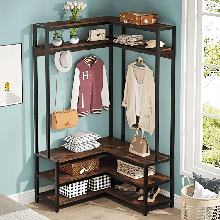 جزامة مع شماعة معدن 80*40*180 سم - STA120 - Homix