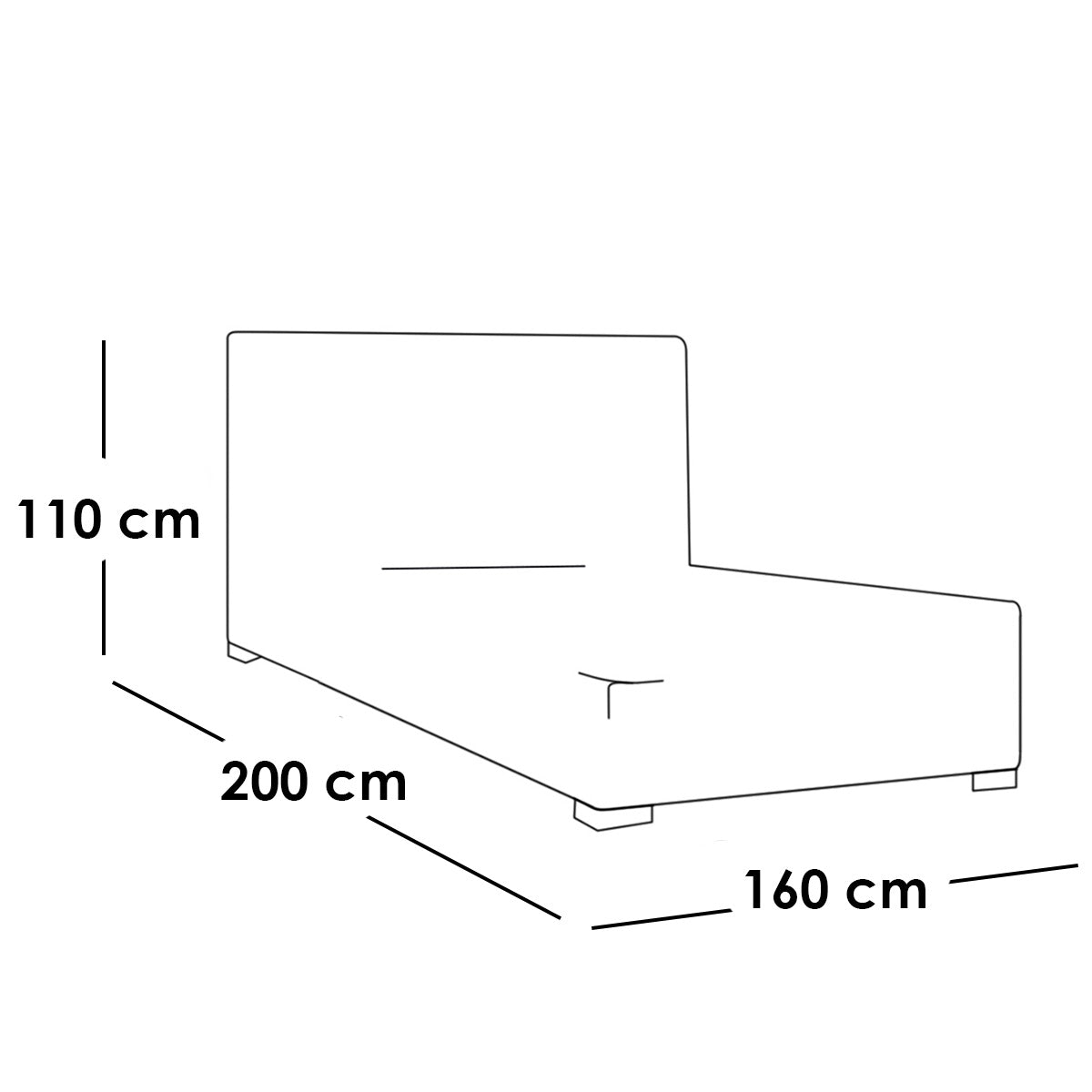 غرفة نوم كاملة، خشب ام دي اف - 4 قطع