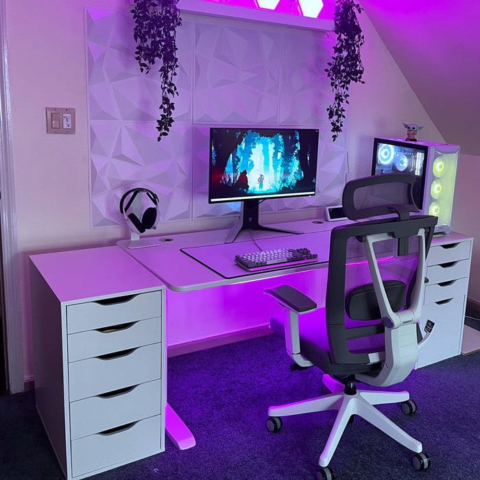 مكتب وحدتين ادراج 180 سم